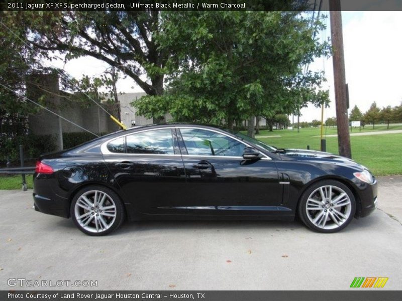 Ultimate Black Metallic / Warm Charcoal 2011 Jaguar XF XF Supercharged Sedan