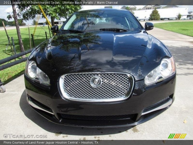 Ultimate Black Metallic / Warm Charcoal 2011 Jaguar XF XF Supercharged Sedan