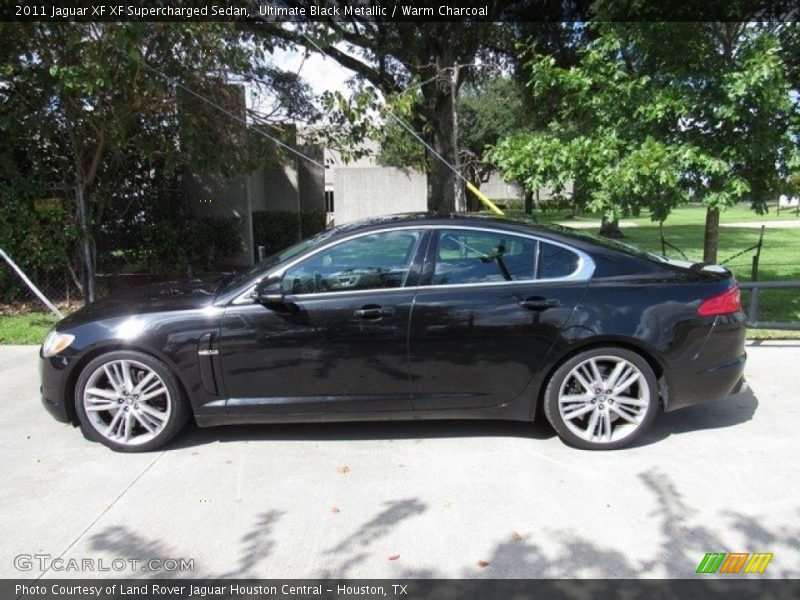 Ultimate Black Metallic / Warm Charcoal 2011 Jaguar XF XF Supercharged Sedan