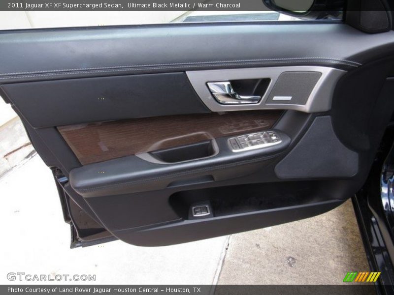 Ultimate Black Metallic / Warm Charcoal 2011 Jaguar XF XF Supercharged Sedan