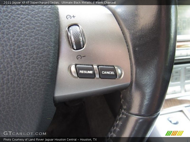 Ultimate Black Metallic / Warm Charcoal 2011 Jaguar XF XF Supercharged Sedan