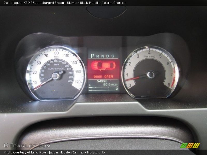 Ultimate Black Metallic / Warm Charcoal 2011 Jaguar XF XF Supercharged Sedan