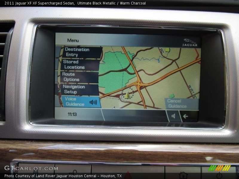 Ultimate Black Metallic / Warm Charcoal 2011 Jaguar XF XF Supercharged Sedan