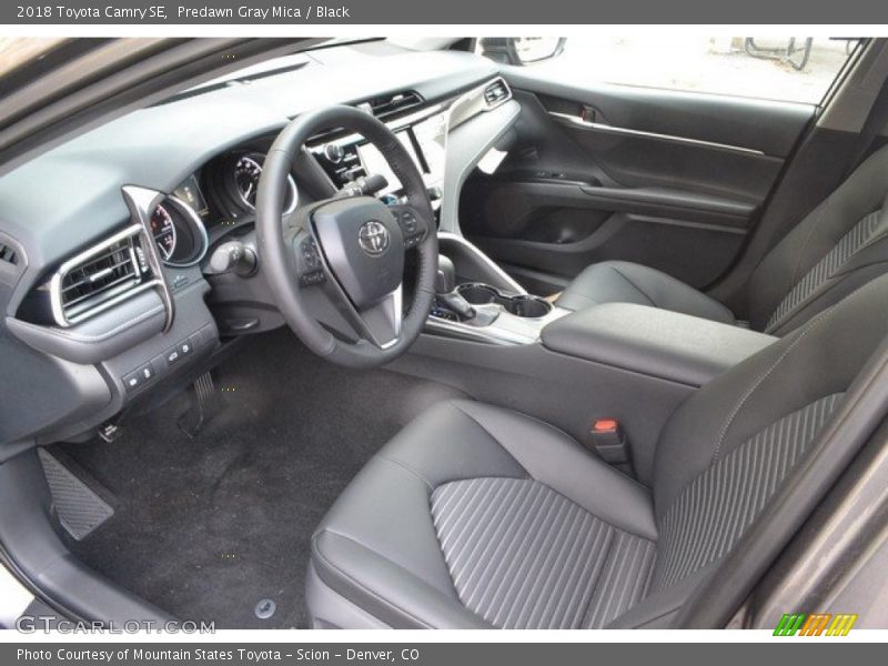 Predawn Gray Mica / Black 2018 Toyota Camry SE