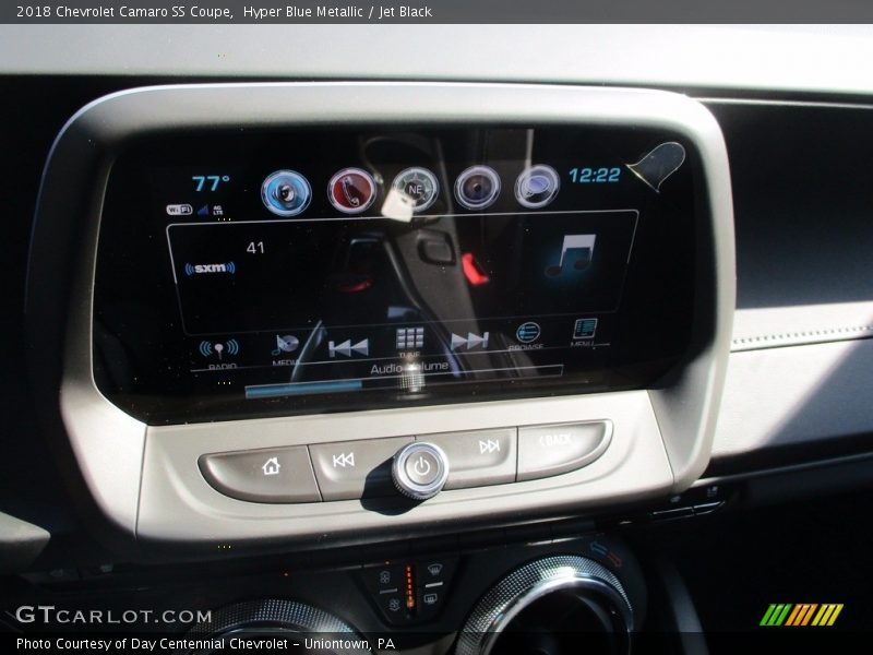 Hyper Blue Metallic / Jet Black 2018 Chevrolet Camaro SS Coupe