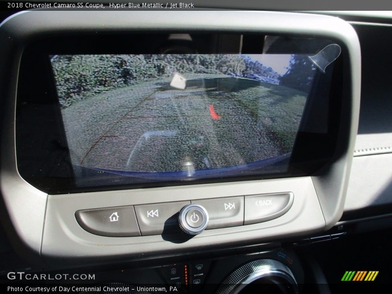 Hyper Blue Metallic / Jet Black 2018 Chevrolet Camaro SS Coupe