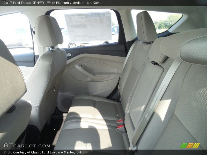 White Platinum / Medium Light Stone 2017 Ford Escape SE 4WD