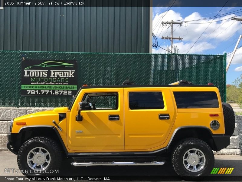 Yellow / Ebony Black 2005 Hummer H2 SUV