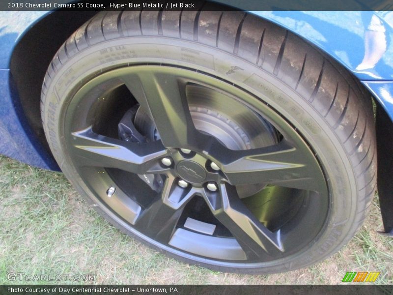 Hyper Blue Metallic / Jet Black 2018 Chevrolet Camaro SS Coupe