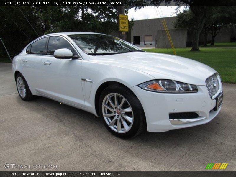 Polaris White / Dove/Warm Charcoal 2015 Jaguar XF 2.0T Premium