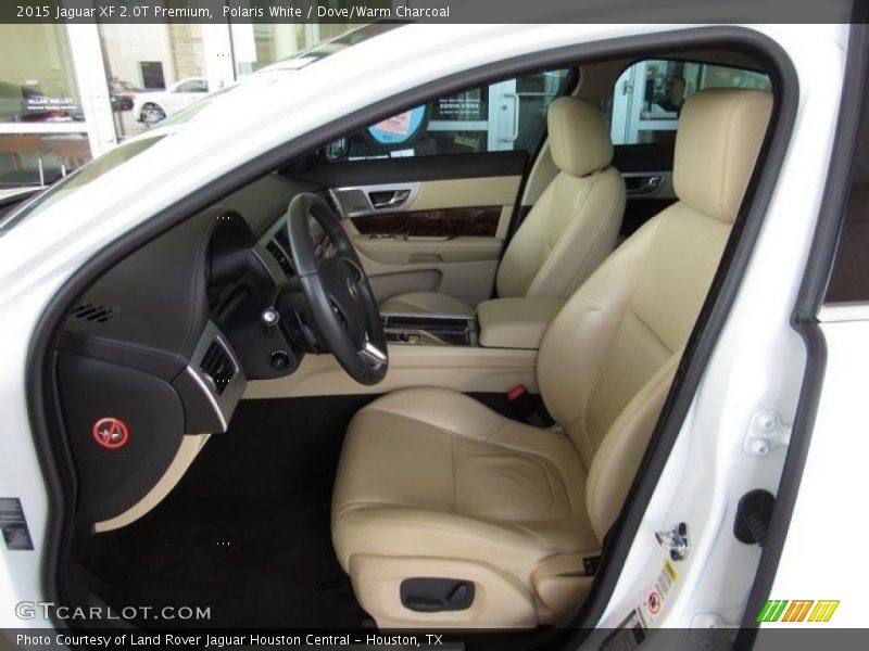 Polaris White / Dove/Warm Charcoal 2015 Jaguar XF 2.0T Premium