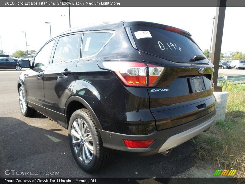 Shadow Black / Medium Light Stone 2018 Ford Escape Titanium