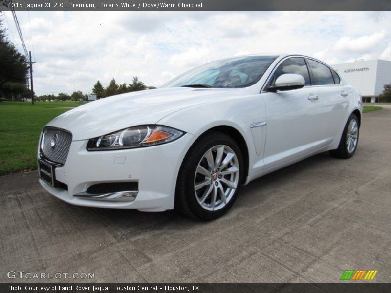 Polaris White / Dove/Warm Charcoal 2015 Jaguar XF 2.0T Premium
