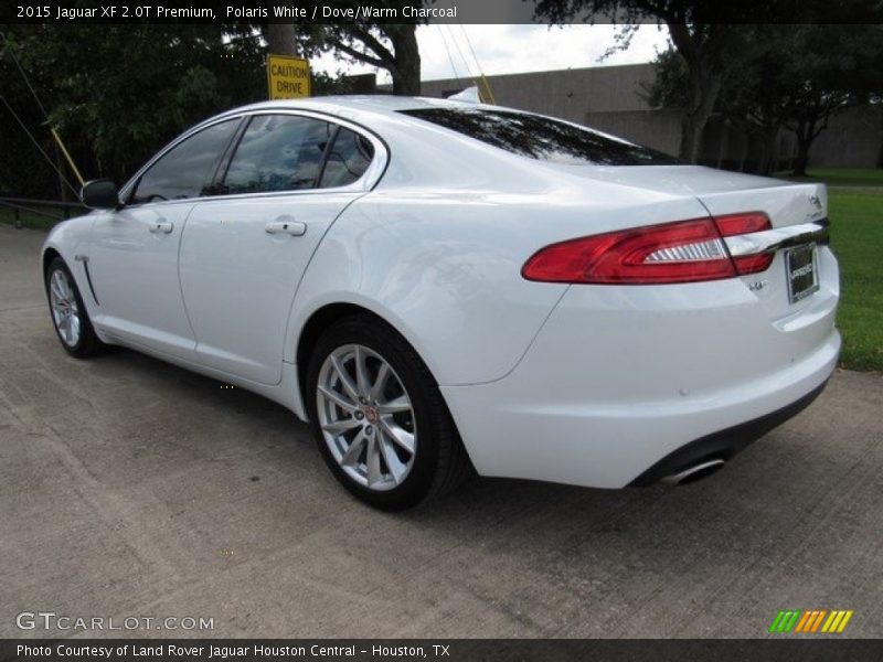 Polaris White / Dove/Warm Charcoal 2015 Jaguar XF 2.0T Premium