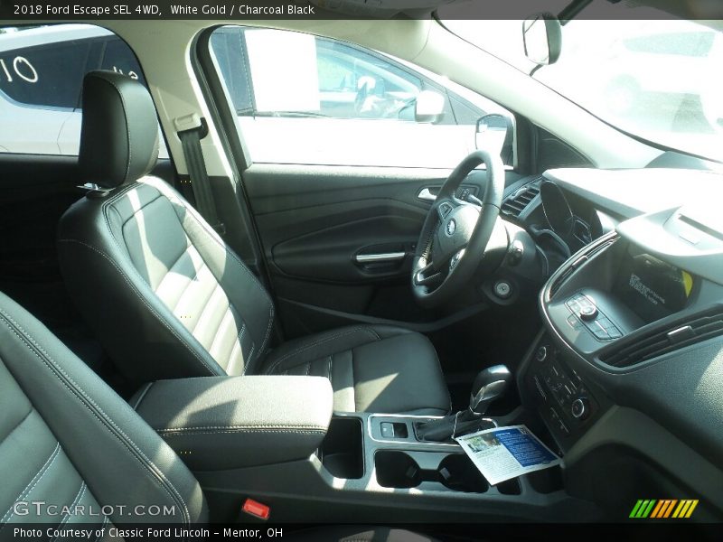 White Gold / Charcoal Black 2018 Ford Escape SEL 4WD