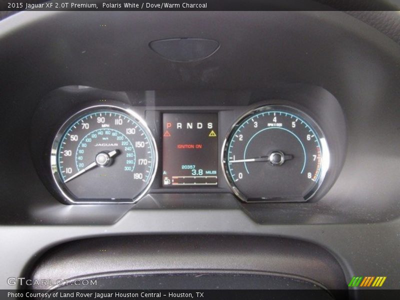 Polaris White / Dove/Warm Charcoal 2015 Jaguar XF 2.0T Premium