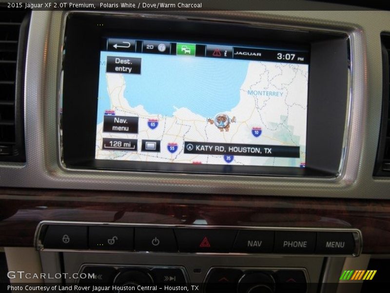 Polaris White / Dove/Warm Charcoal 2015 Jaguar XF 2.0T Premium