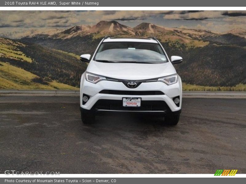 Super White / Nutmeg 2018 Toyota RAV4 XLE AWD