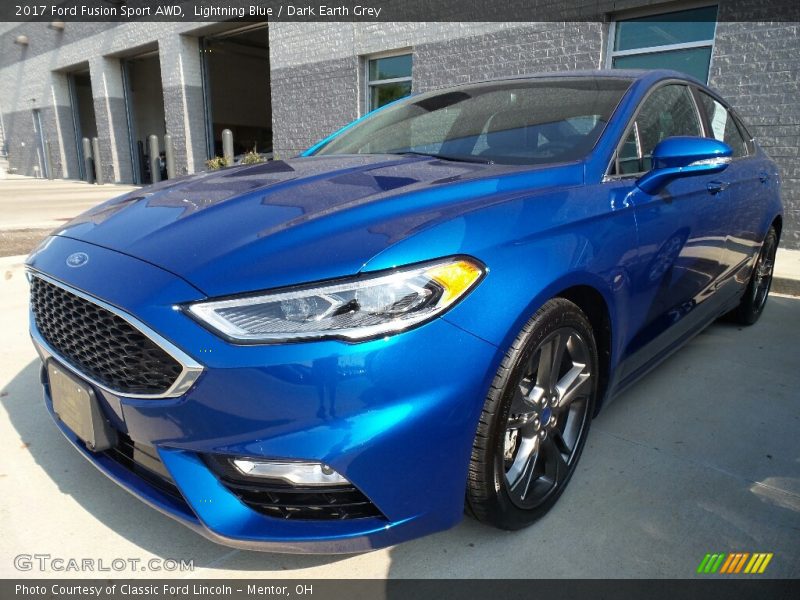 Lightning Blue / Dark Earth Grey 2017 Ford Fusion Sport AWD