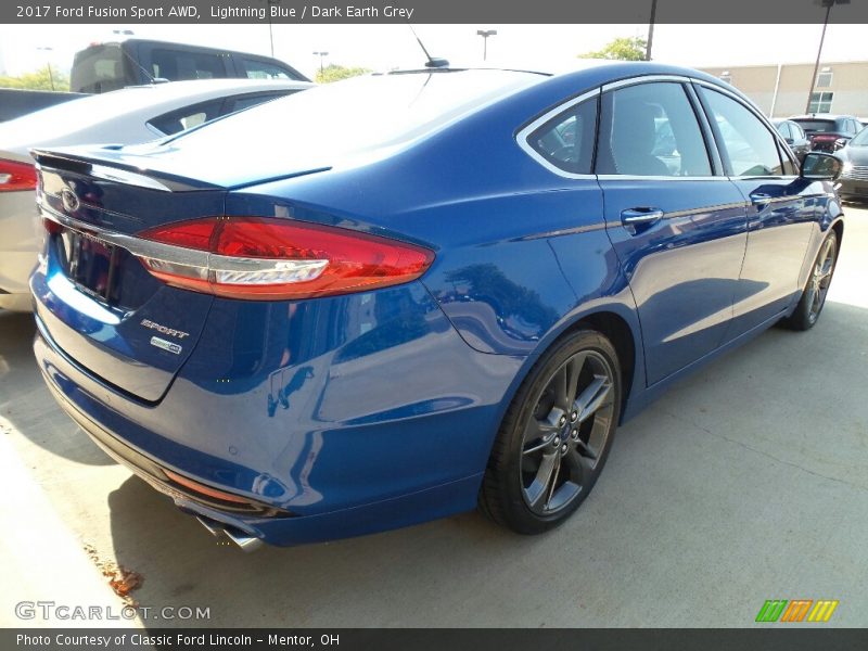 Lightning Blue / Dark Earth Grey 2017 Ford Fusion Sport AWD