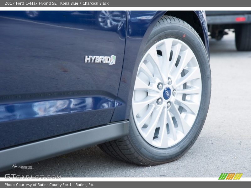 Kona Blue / Charcoal Black 2017 Ford C-Max Hybrid SE