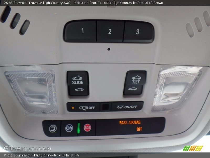 Iridescent Pearl Tricoat / High Country Jet Black/Loft Brown 2018 Chevrolet Traverse High Country AWD