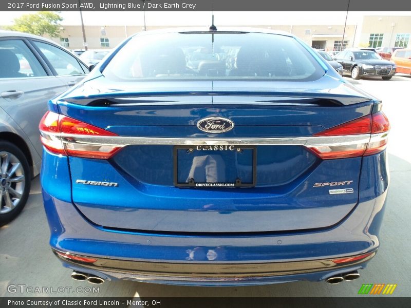 Lightning Blue / Dark Earth Grey 2017 Ford Fusion Sport AWD