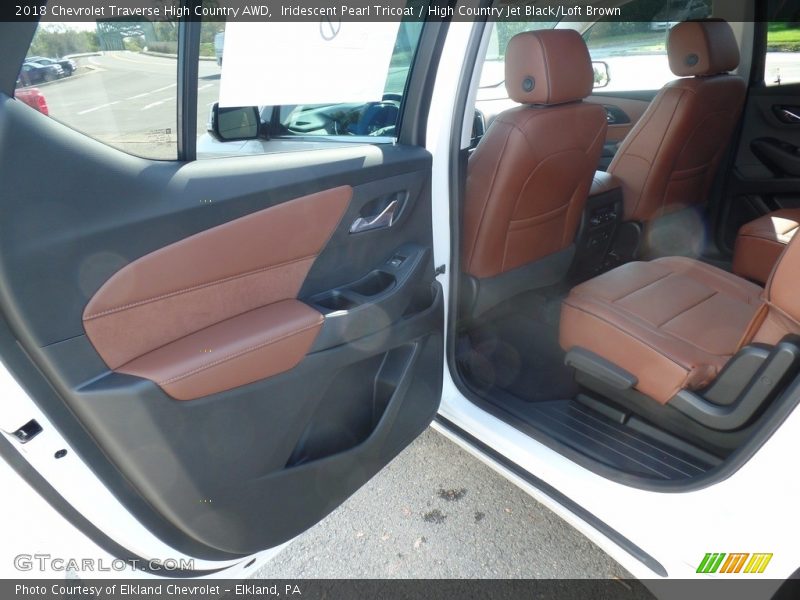 Iridescent Pearl Tricoat / High Country Jet Black/Loft Brown 2018 Chevrolet Traverse High Country AWD