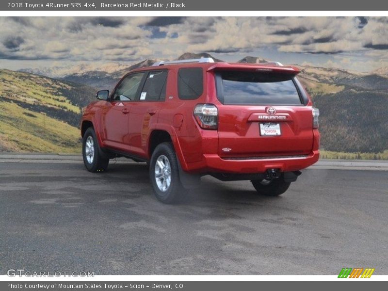 Barcelona Red Metallic / Black 2018 Toyota 4Runner SR5 4x4
