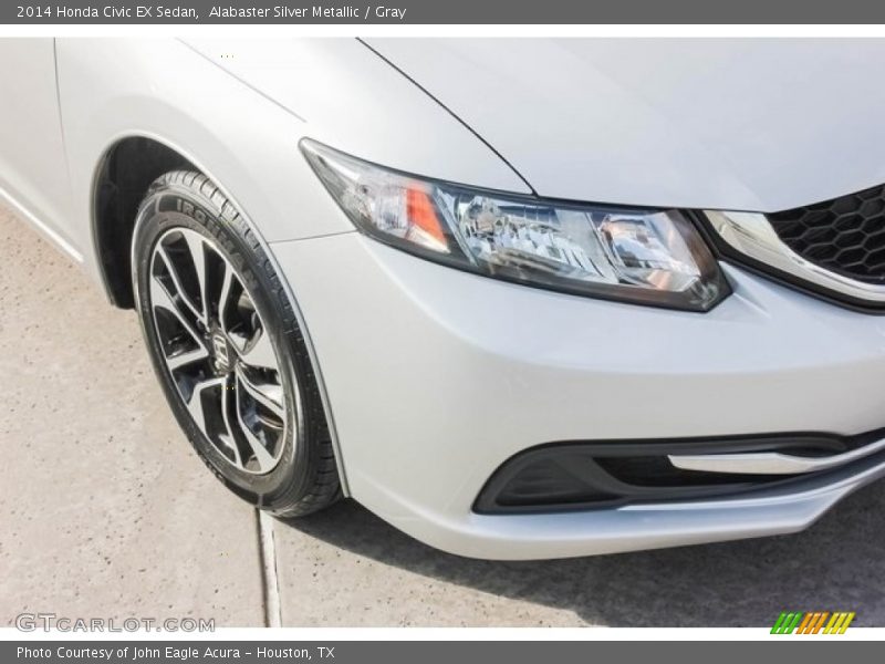 Alabaster Silver Metallic / Gray 2014 Honda Civic EX Sedan