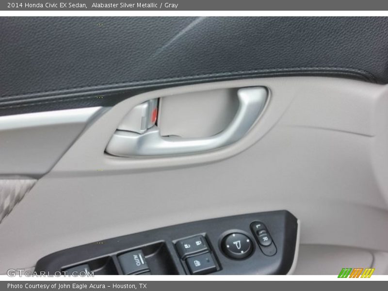 Alabaster Silver Metallic / Gray 2014 Honda Civic EX Sedan