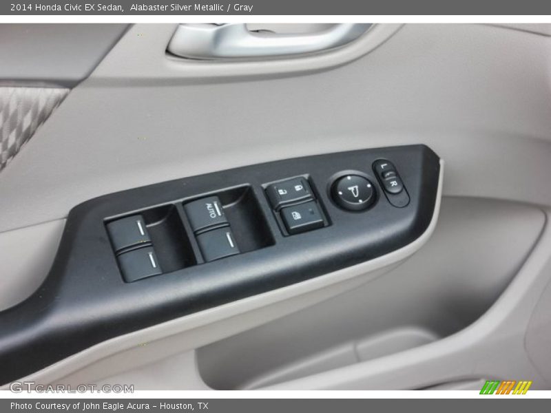 Alabaster Silver Metallic / Gray 2014 Honda Civic EX Sedan