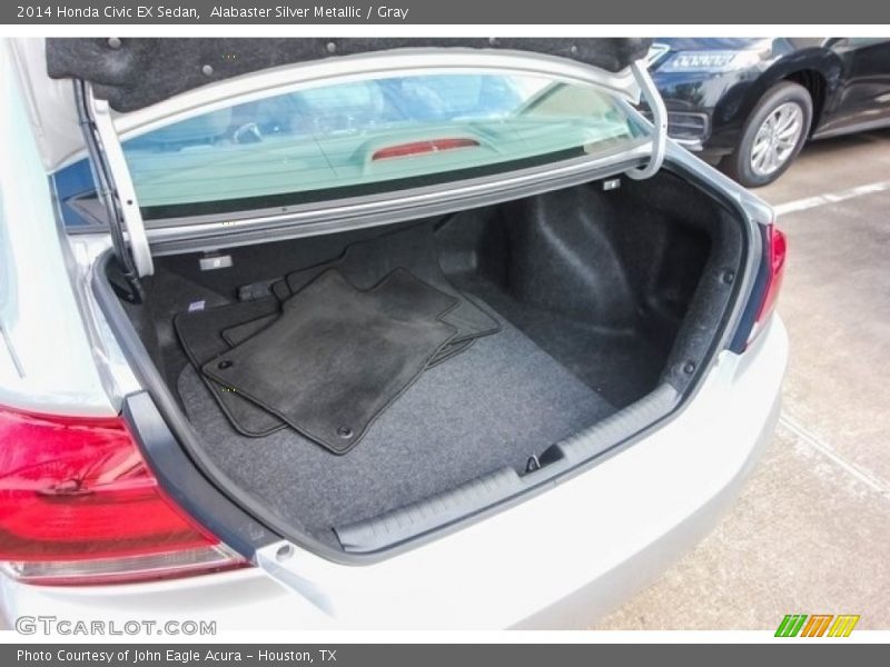 Alabaster Silver Metallic / Gray 2014 Honda Civic EX Sedan
