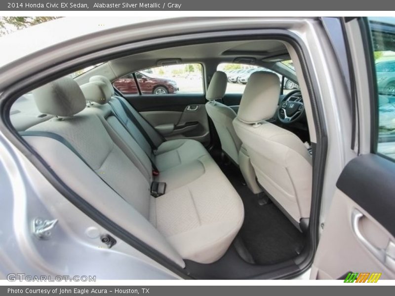 Alabaster Silver Metallic / Gray 2014 Honda Civic EX Sedan