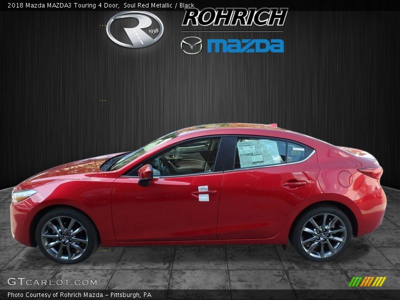 Soul Red Metallic / Black 2018 Mazda MAZDA3 Touring 4 Door