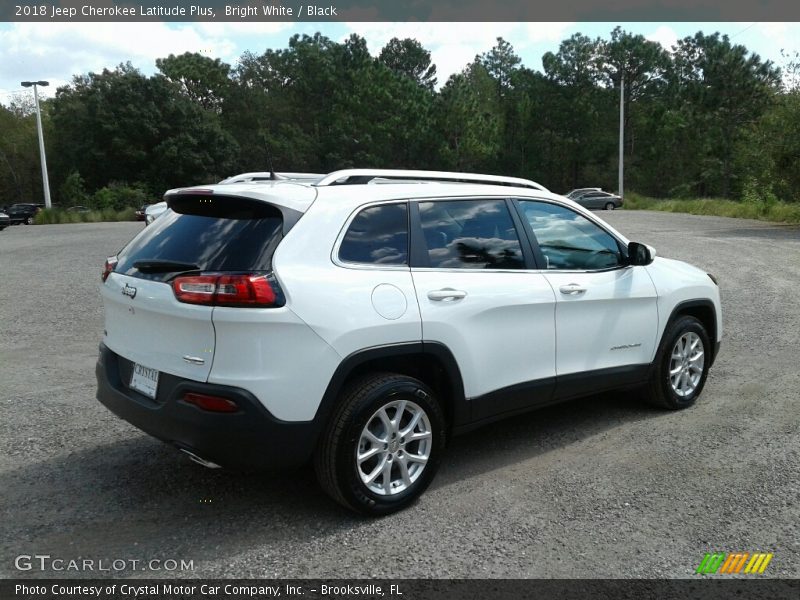 Bright White / Black 2018 Jeep Cherokee Latitude Plus