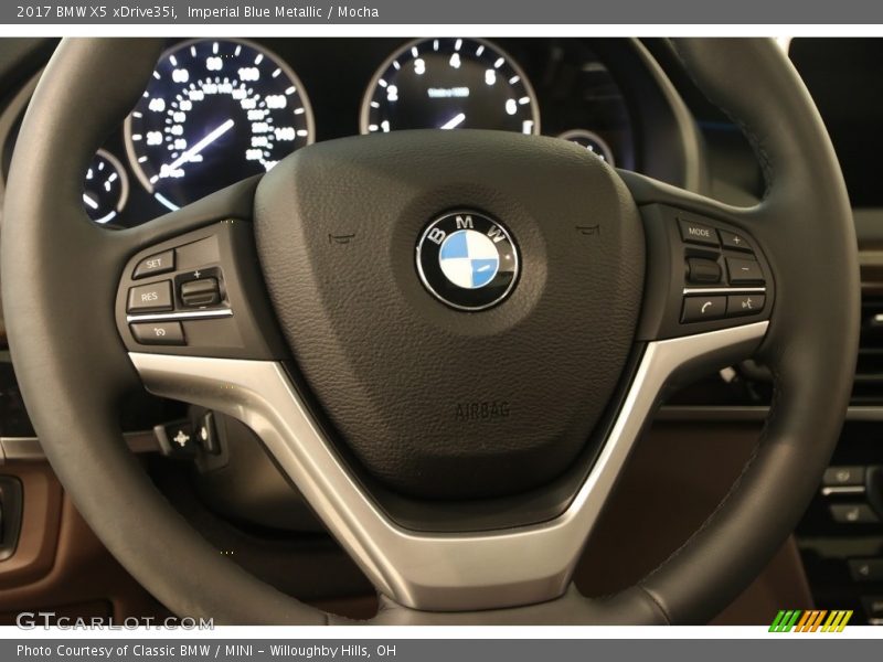 Imperial Blue Metallic / Mocha 2017 BMW X5 xDrive35i