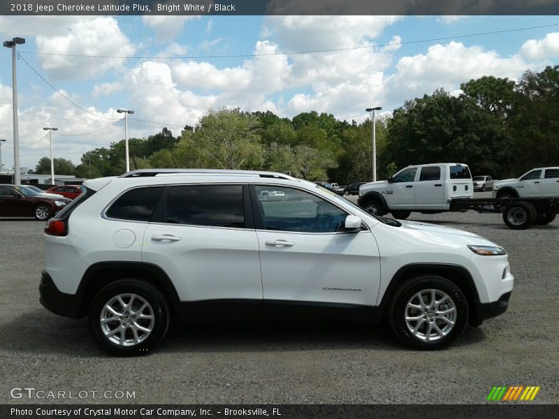 Bright White / Black 2018 Jeep Cherokee Latitude Plus