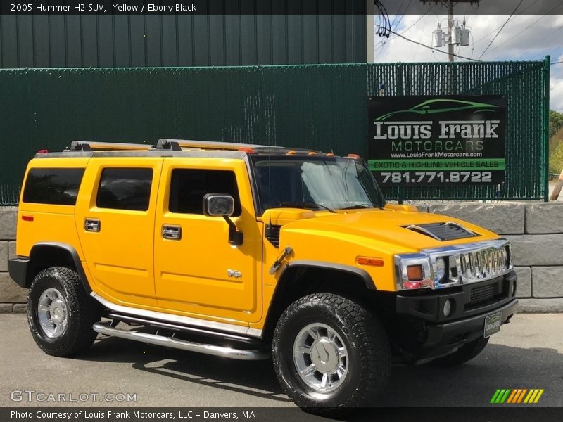 Yellow / Ebony Black 2005 Hummer H2 SUV
