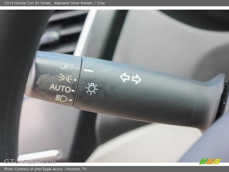 Alabaster Silver Metallic / Gray 2014 Honda Civic EX Sedan