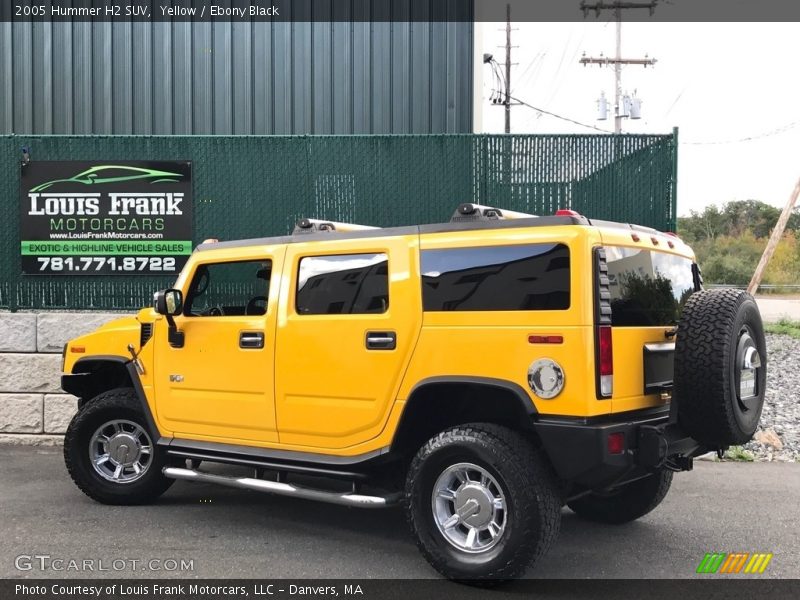 Yellow / Ebony Black 2005 Hummer H2 SUV