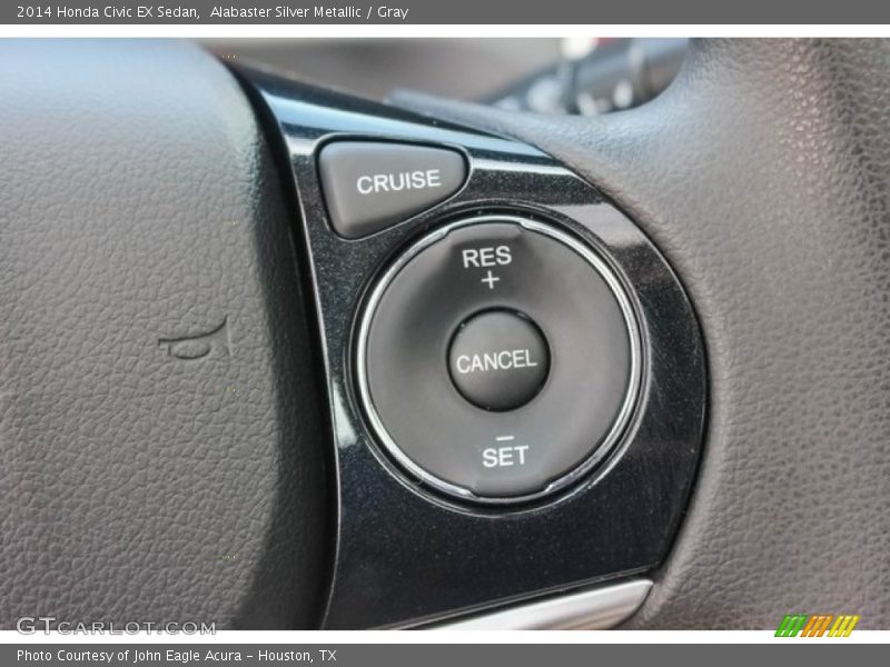 Alabaster Silver Metallic / Gray 2014 Honda Civic EX Sedan