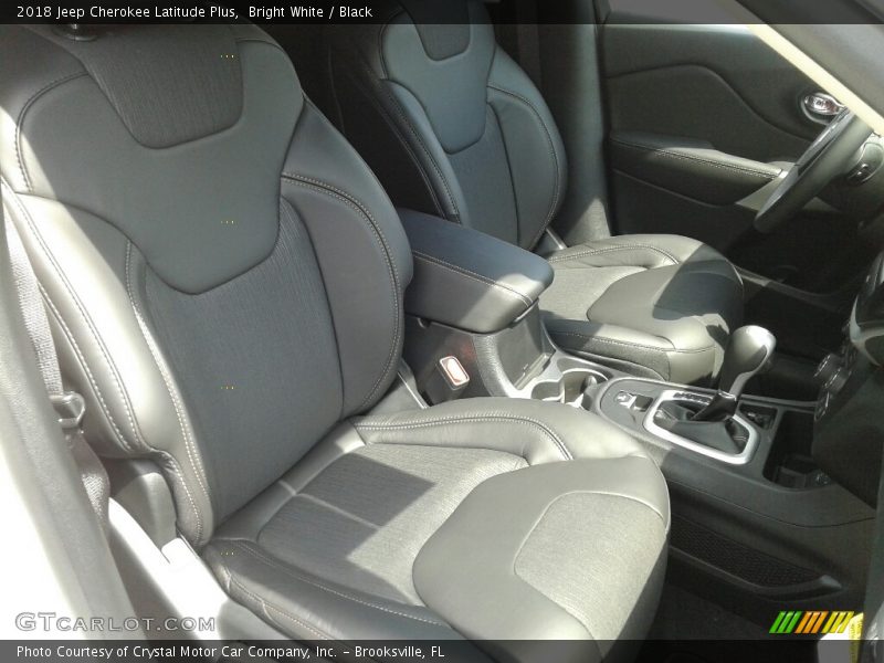 Bright White / Black 2018 Jeep Cherokee Latitude Plus