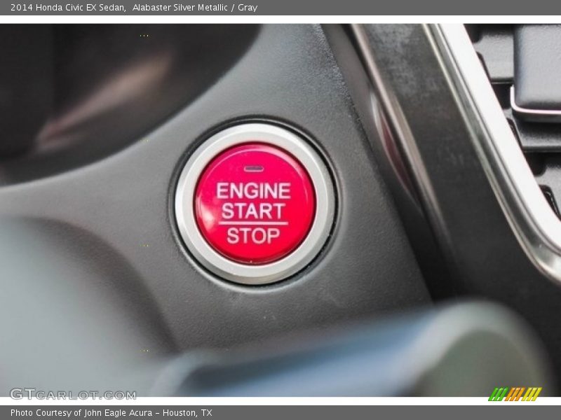 Alabaster Silver Metallic / Gray 2014 Honda Civic EX Sedan