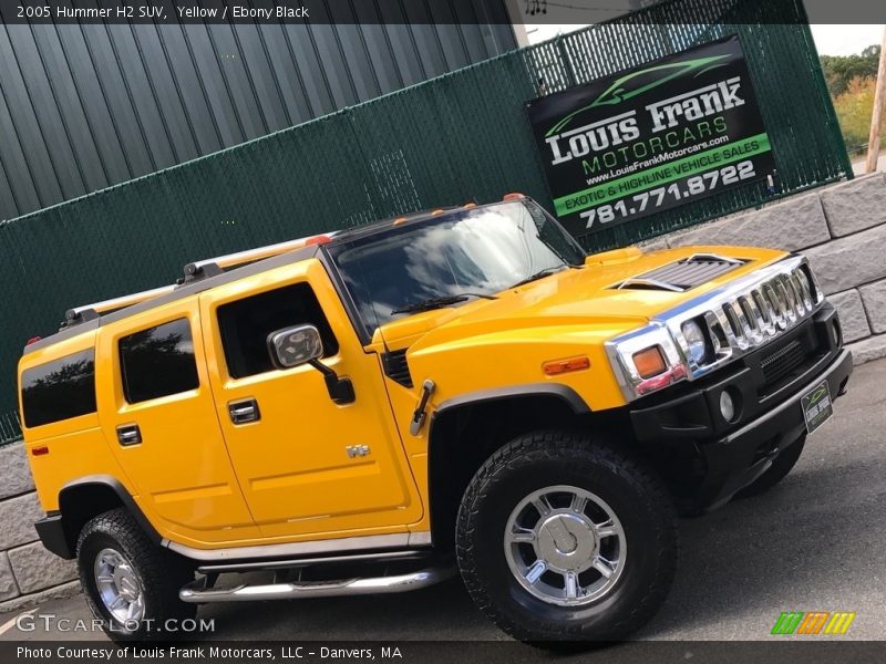 Yellow / Ebony Black 2005 Hummer H2 SUV