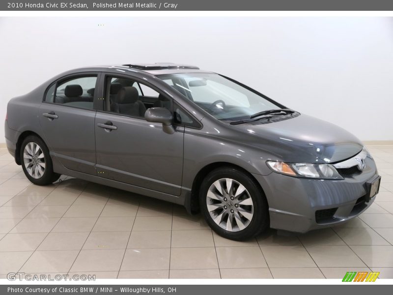 Polished Metal Metallic / Gray 2010 Honda Civic EX Sedan