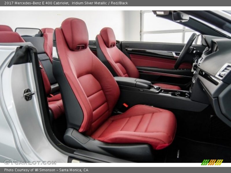 Iridium Silver Metallic / Red/Black 2017 Mercedes-Benz E 400 Cabriolet
