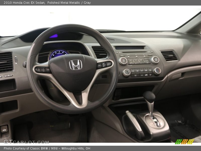 Polished Metal Metallic / Gray 2010 Honda Civic EX Sedan