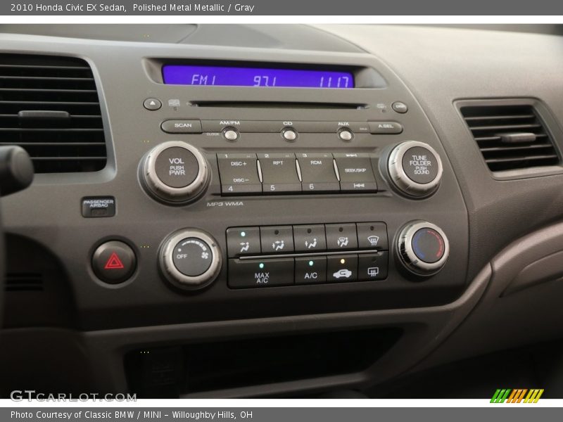 Polished Metal Metallic / Gray 2010 Honda Civic EX Sedan