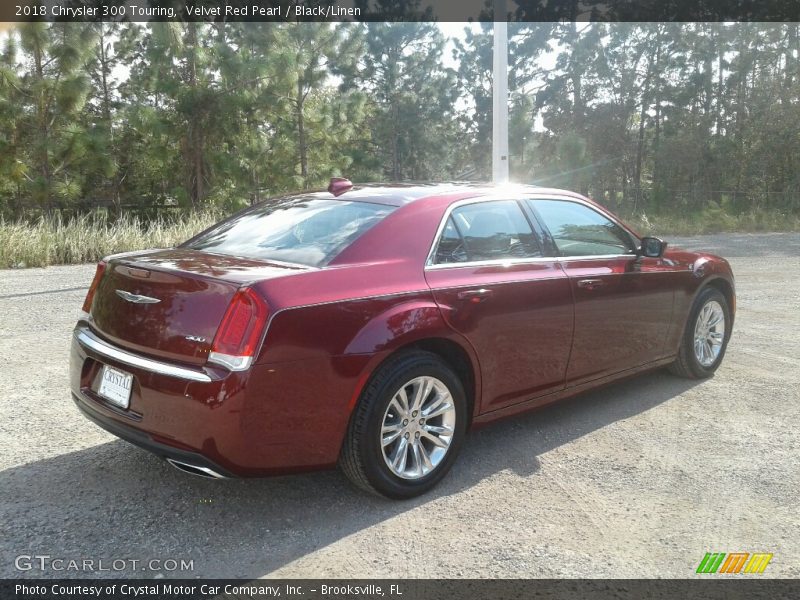 Velvet Red Pearl / Black/Linen 2018 Chrysler 300 Touring